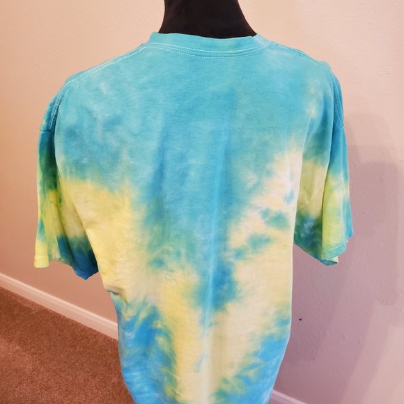 Tie dye boho style, unisex T shirt size Large. 100% cotton. - Picture 8 of 11
